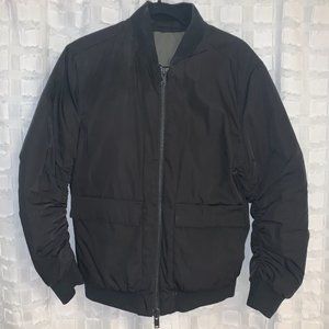 La Homme Unisex Black Bomber Jacket